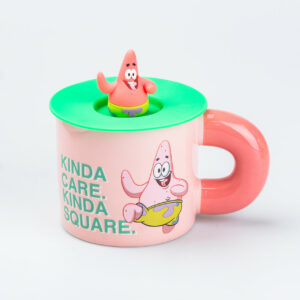 Чашка керамічна з кришкою "Патрік Стар" 400 мл Patrick Star